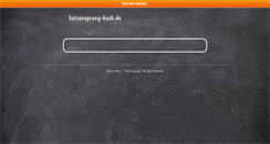 Desktop Screenshot of katzensprung-buch.de